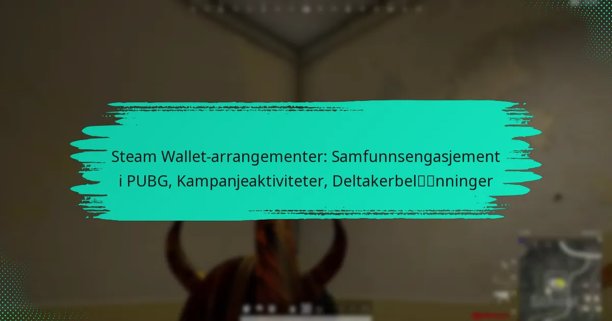 Steam Wallet-arrangementer: Samfunnsengasjement i PUBG, Kampanjeaktiviteter, Deltakerbelønninger