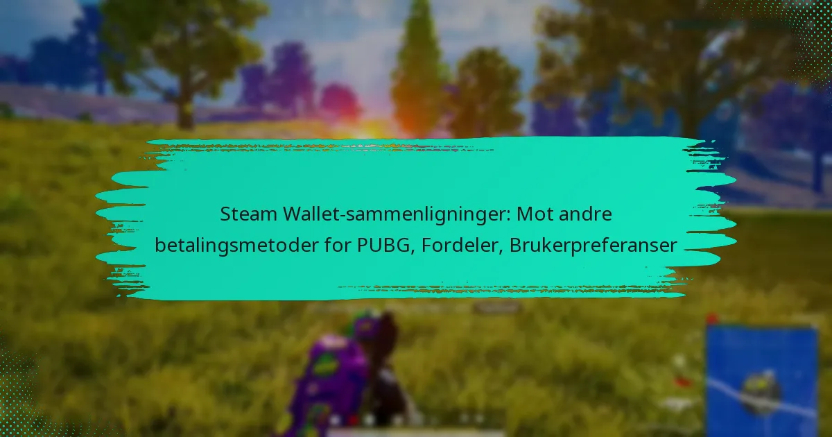 Steam Wallet-sammenligninger: Mot andre betalingsmetoder for PUBG, Fordeler, Brukerpreferanser