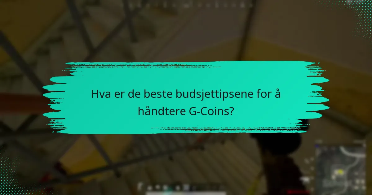 Hvordan kan jeg effektivt bruke G-Coinsene mine?