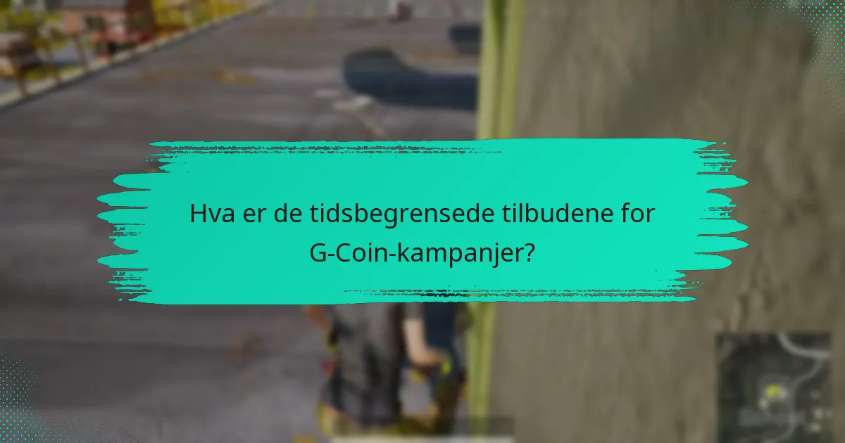 Hvilke sesongbaserte arrangementer er for øyeblikket tilgjengelige for G-Coin-kampanjer?