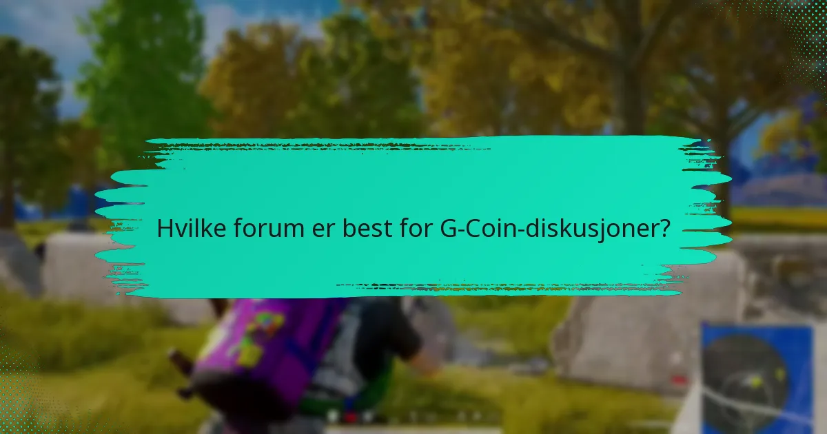 Hvilke sosiale mediegrupper fokuserer på G-Coin?