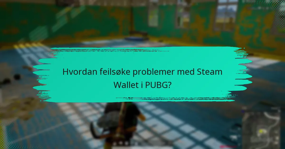 Hva er retningslinjene for bruk av Steam Wallet for PUBG?